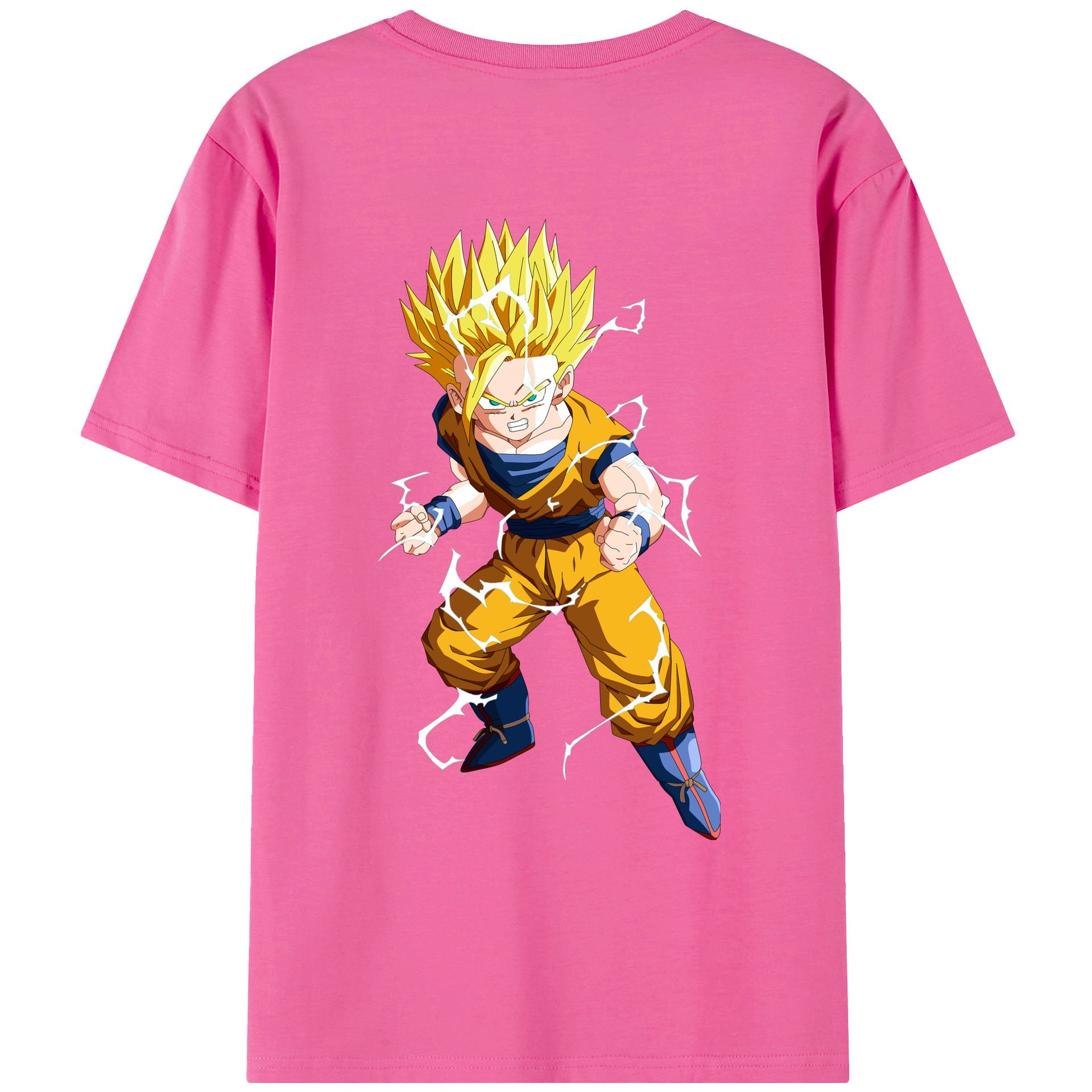 （画像用） ドラゴンボール 孫 悟飯（そんごはん）DRAGON BALL Son Gohan レディース半袖Tシャツ(バックプリント)